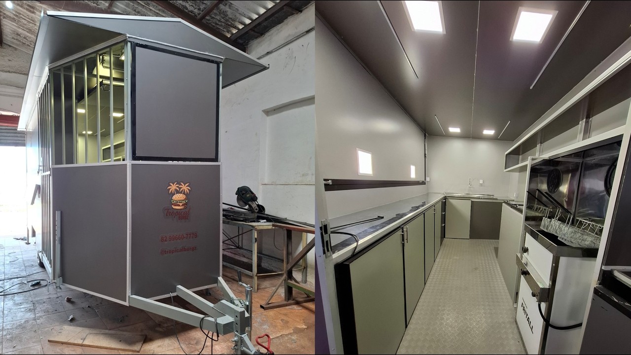 Como Criamos Este Food Truck de 6 Metros | Passo a Passo da Construção