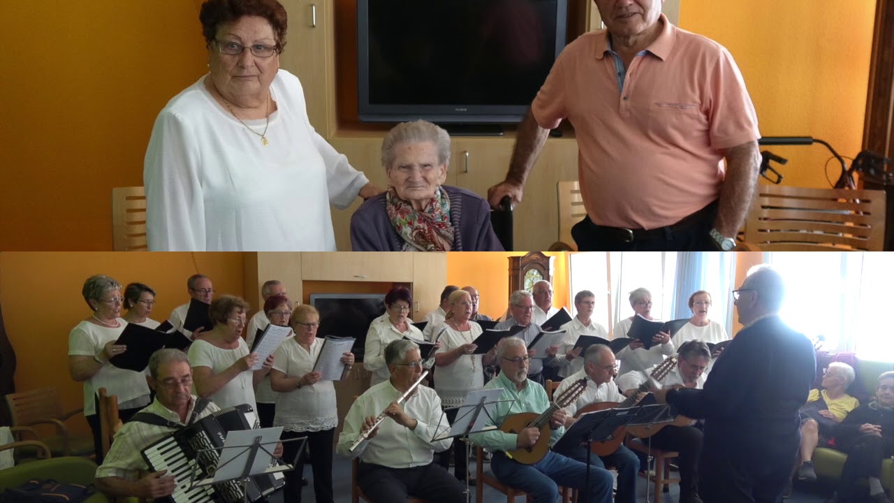 HOMENAJE A GREGORIA RIPALDA SANZ EN SANGÜESA 26 05 2018 POR SUS CIEN AÑOS