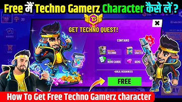 How To Get Free Techno Gamerz character in Battle Stars | Battle Stars Game Techno Character Kese Le