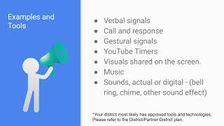 Universals for Distance Learning: Routines - Attention Signals