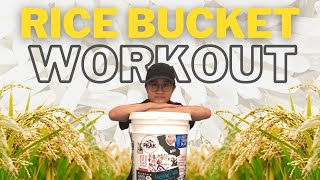 10 min Rice Bucket Workout  follow along! Grip & forearm strength for climbers, arm wrestlers