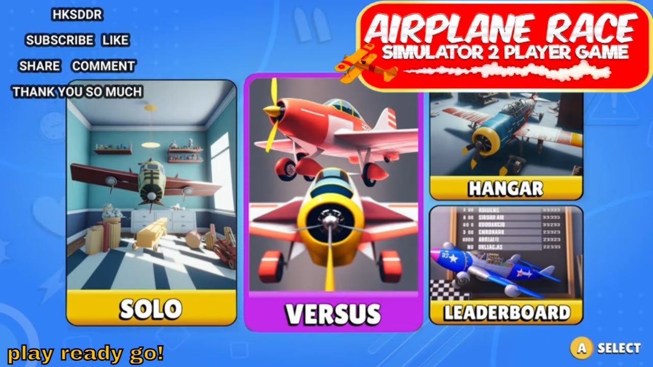 Airplane Race Simulator - 2 Player Game for Nintendo Switch