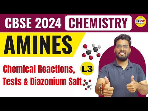 CBSE 2024 Chemistry | Amines Class 12 | Chemical Reactions & Diazonium Salt | Lecture 3 | AB Sir