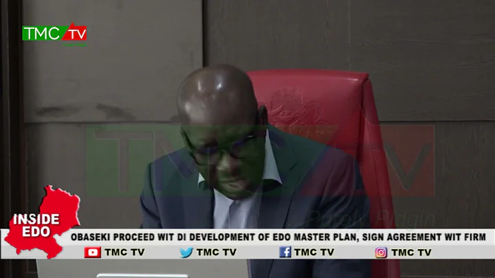 Obaseki Proceed Wit Di Development Of Edo Master Plan, Sign Agreement Wit Firm