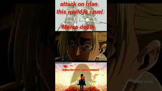 otaku||attack on titan this world is cruel👿 Marco's death||