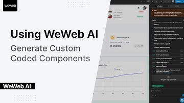 Using WeWeb AI - Generating Custom Coded Components
