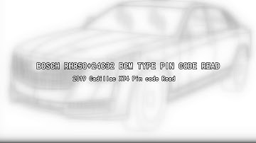 2019 Cadillac Pin Code Reading
