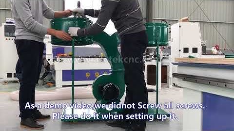 AccTek technician show you how to install dust collect units