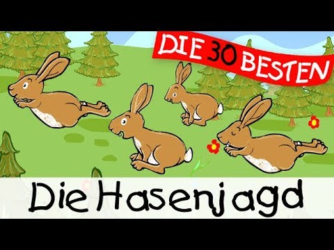 Die Hasenjagd || Kinderlieder zum Mitsingen und Bewegen