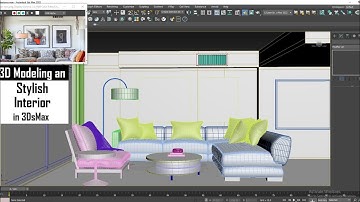 3D Modeling in 3dsMax | How To Model Stylish Interior In 3dsMax (Part 4)