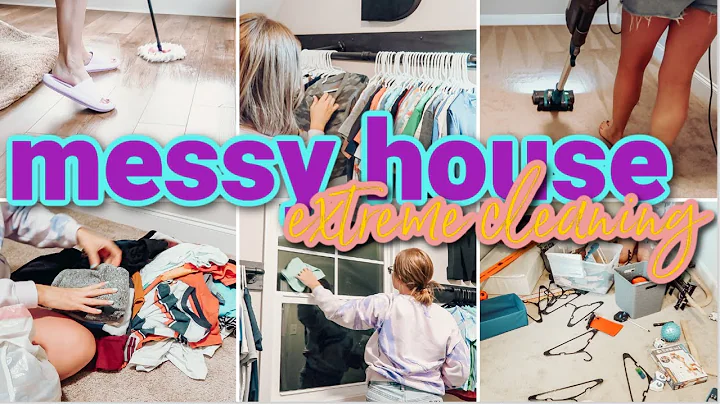MESSY HOUSE CLEAN WITH ME | EXTREME CATCH UP CLEAN...