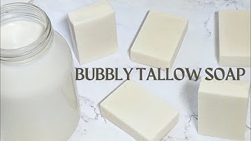 HOW TO MAKE A BUBBLY 100% TALLOW SOAP!