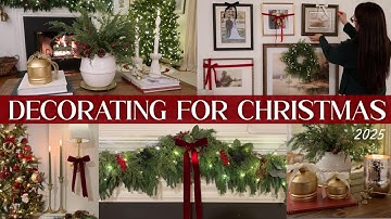 CHRISTMAS DECORATING 2025 | Traditional Christmas Home Decor Ideas | Decorate with me for Christmas