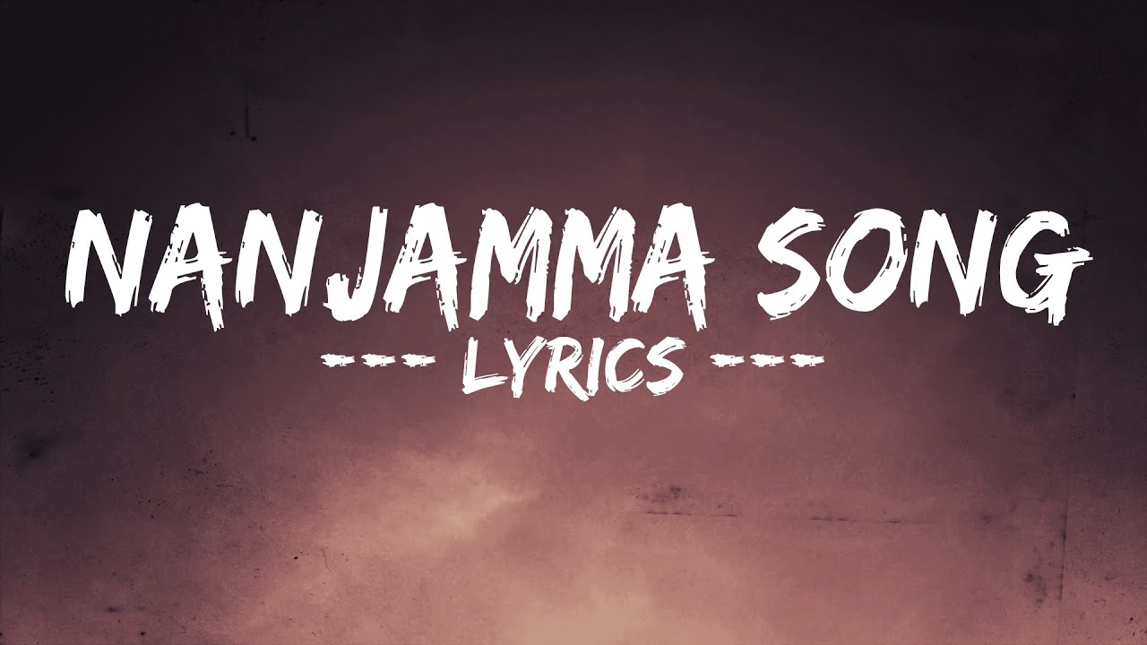 Nanjamma Song Tapori Mix  lyrics  Black Memories
