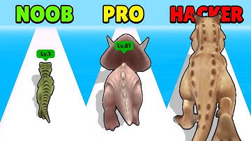 🤢 NOOB vs 😎 PRO vs 😈 HACKER - Dino Thrash 3D | Download App Store APK
