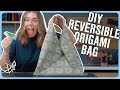 Reversible origami bag your musttry diy project