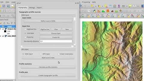 crear un perfil topográfico con qProf y QGIS