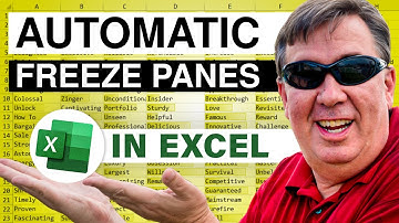 Excel - Automatic Freeze Panes - Episode 1094