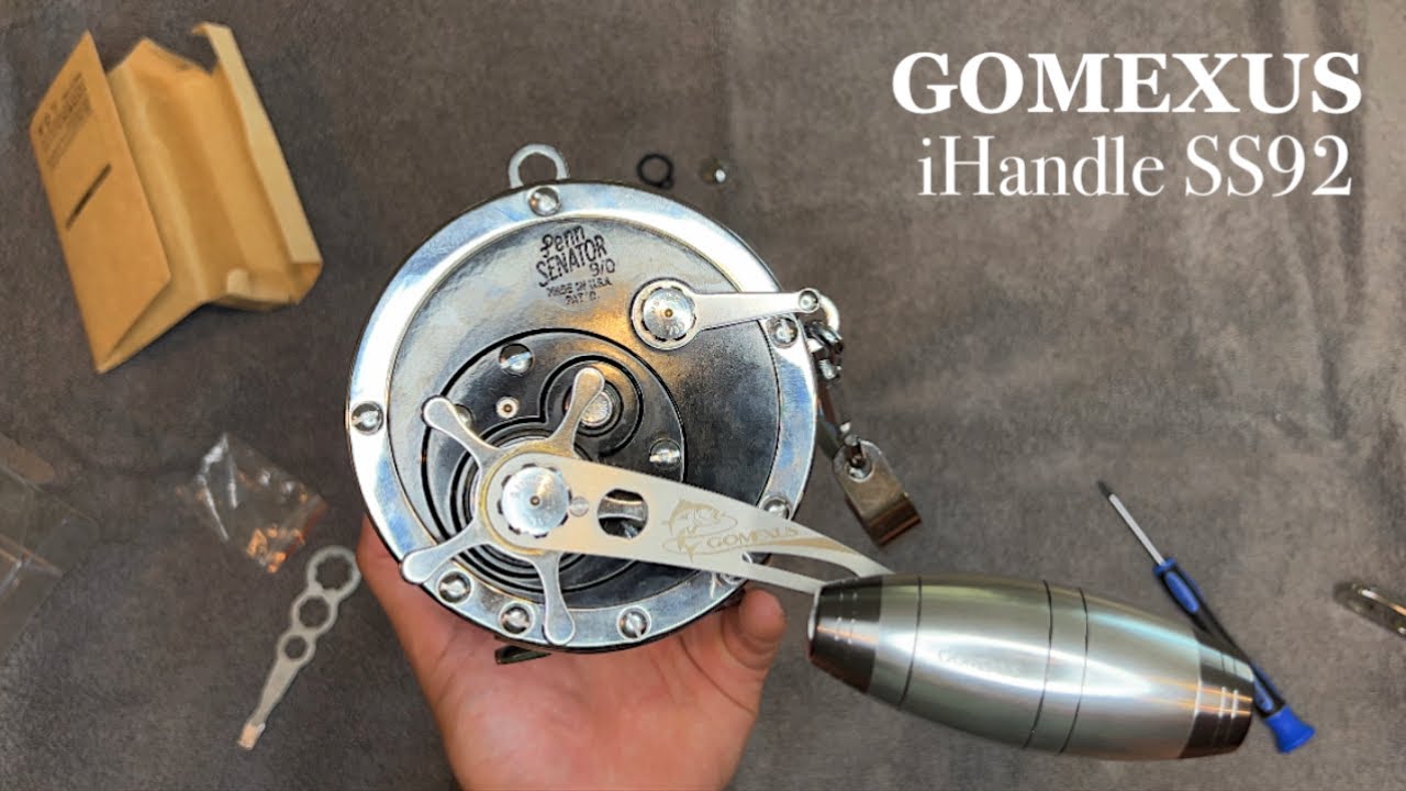GOMEXUS iHandle Install On PENN SENATOR 9/0 Power Handle 