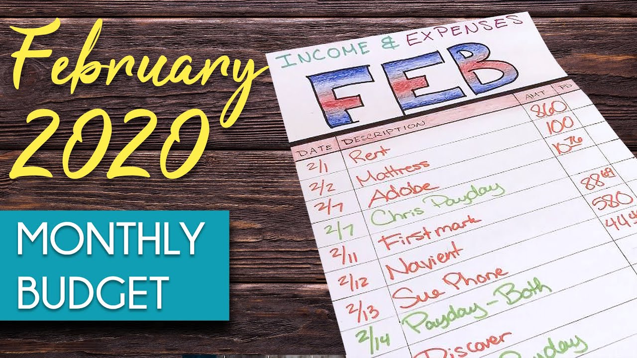 February 2020 Monthly Budget Plan | BUDGETING - YouTube