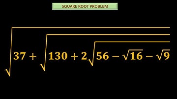 Square roots which are nested || Solve this problem