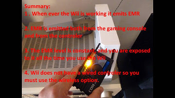 Radiation (RF EMF/EMR) emitted from Wii console and controllers.wmv