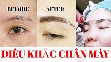 CẬN CẢNH ĐIÊU KHẮC CHÂN MÀY // QUY TRÌNH ĐIÊU KHẮC CHÂN MÀY A-Z