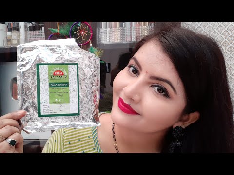 Sri satymev amla powder review | hair growth powder | indian gooseberry for hair shining | RARA |