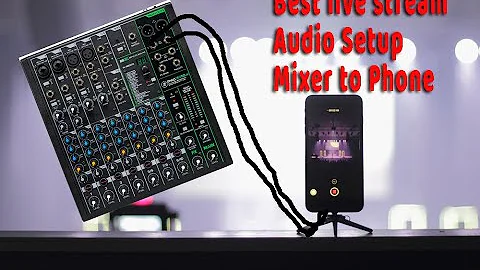 live stream audio setup Mixer to iPhone or Android to Live Stream on Facebook or Youtube Easy