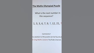 The Maths Olympiad Puzzle.