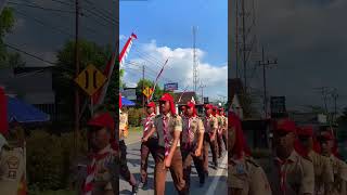 Semangat Tak Terhenti Penampilan Siswa Guru Sma Pgri Purwoharjo Lomba Gerak Jalan Desa Kradenan