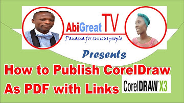 How to Publish CorelDraw As PDF with Links