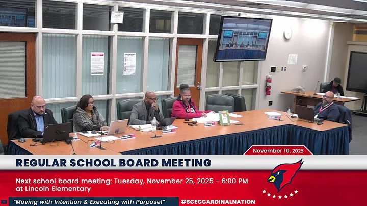 School Board Meeting - November 10, 2025