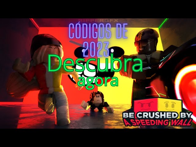 Roblox - FUJA DA PAREDE OU SEJA ESMAGADA (Be Crushed by a Speeding