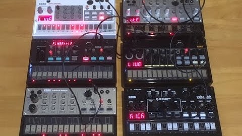 KORG volca "Kick+beats+bass+sample+fm+keys",SYNC!