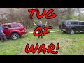 5.7 Hemi Jeep vs 5.3 Z71 and 5.2 Jeep Tug of War. Who will win?