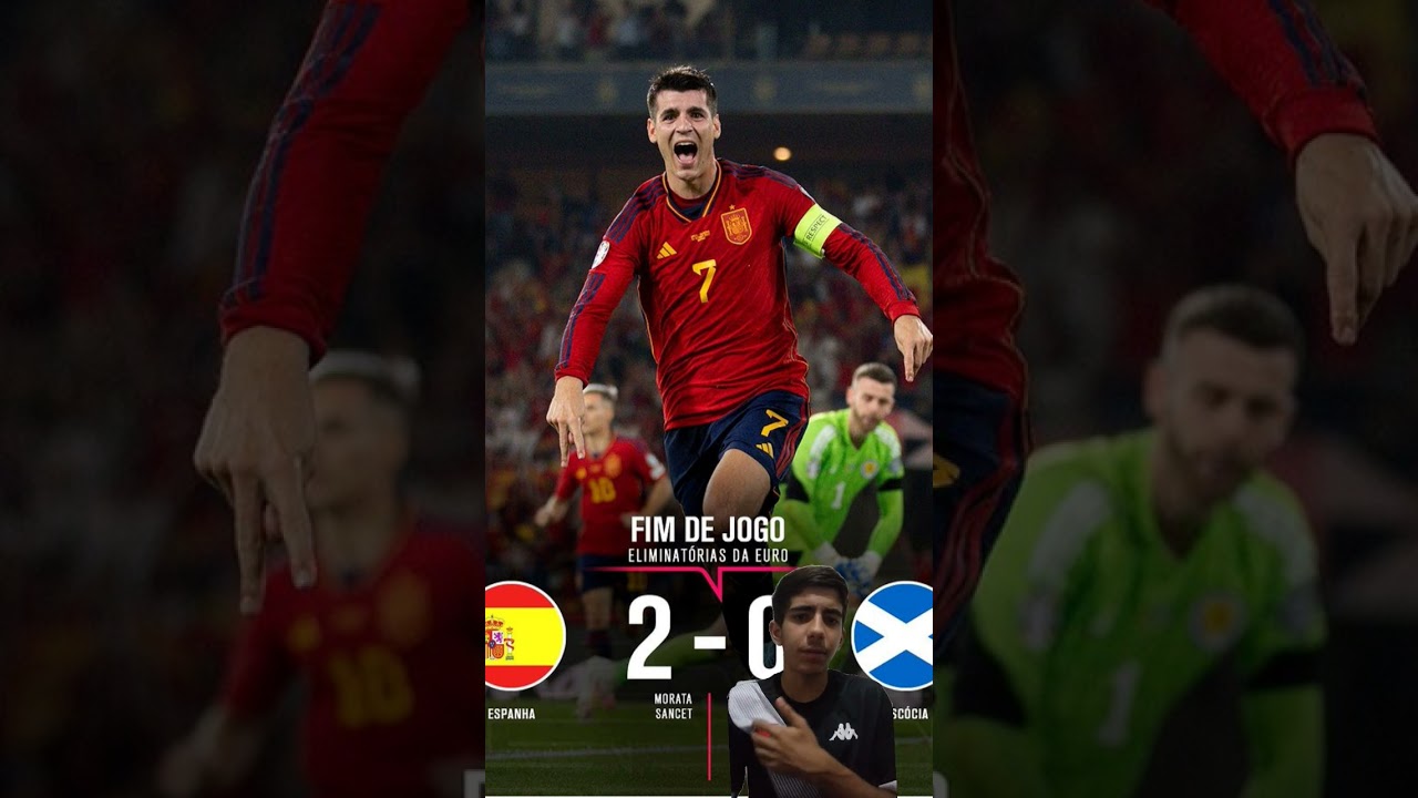 Espanha desencanta no 2º tempo e vence Escócia nas Eliminatórias