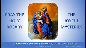Pray the Holy Rosary: The Joyful Mysteries  (Monday, Saturday, Sunday:Advent/Christmas)