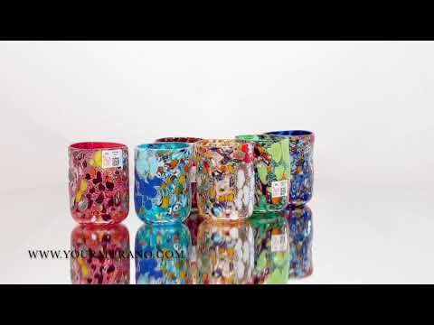KAIA multicolor water or wine glasses set video
