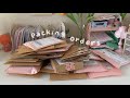 Asmr packing orders  no music or talking 1 hour real time  stationery trade unboxing