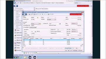 Microsoft Dynamics SL 2015 Invoice Preview