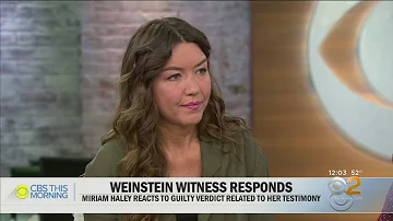 Weinstein Accuser Miriam Haley 'Very Grateful' For Verdict