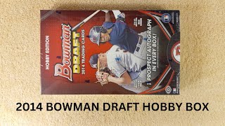 Opening a Whole Hobby Box of 2014 Bowman Draft Baseball Cards! NICE!!