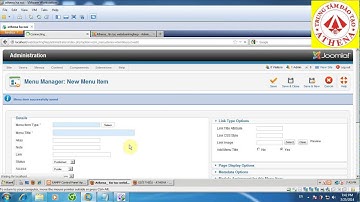 tạo menu trong joomla 2.5
