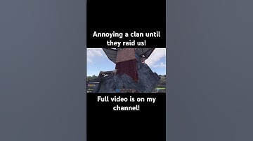annoying a clan until they raid us… #rust #rustpvp #rustfunnymoments