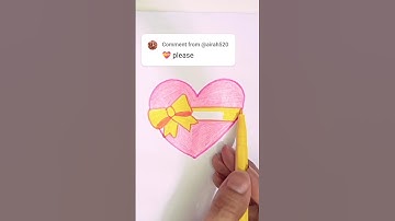 Heart with Ribbon 💝 Emoji Drawing #viral #trending #shorts #ytshorts