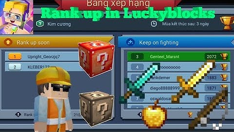 Rank up in Luckyblock Skywars ( Blockman GO 1.11.22 )