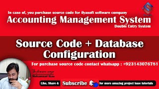 Accounting Management System How to Configure Source Code and Database in System screenshot 5