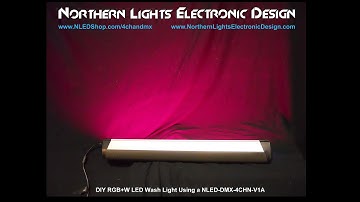 NLED 4 Channel DMX Wash Controller Bar Light Project