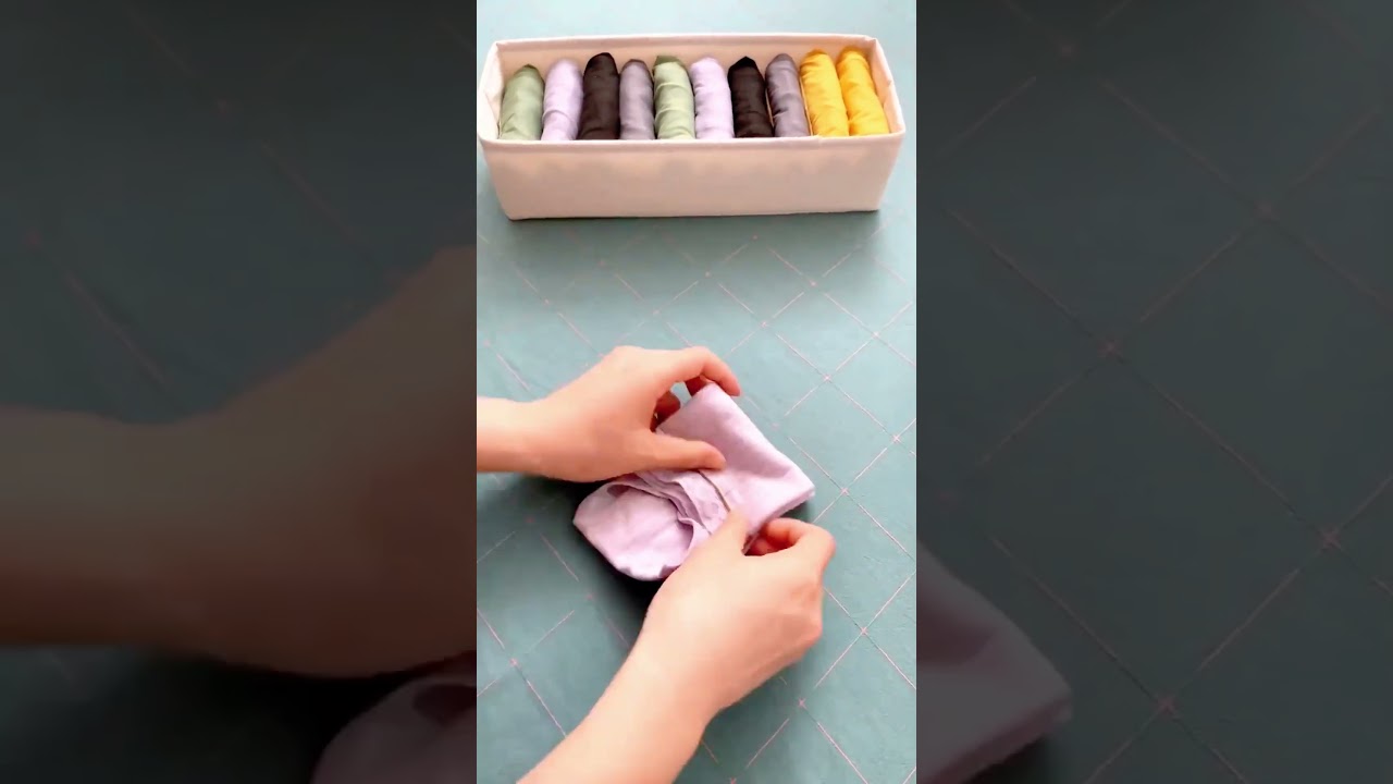 How to organize your drawers underwear + Bras #organizingtiktok #lifehacks  #laundryhack #lenniamccarter #foldingclothes #folding